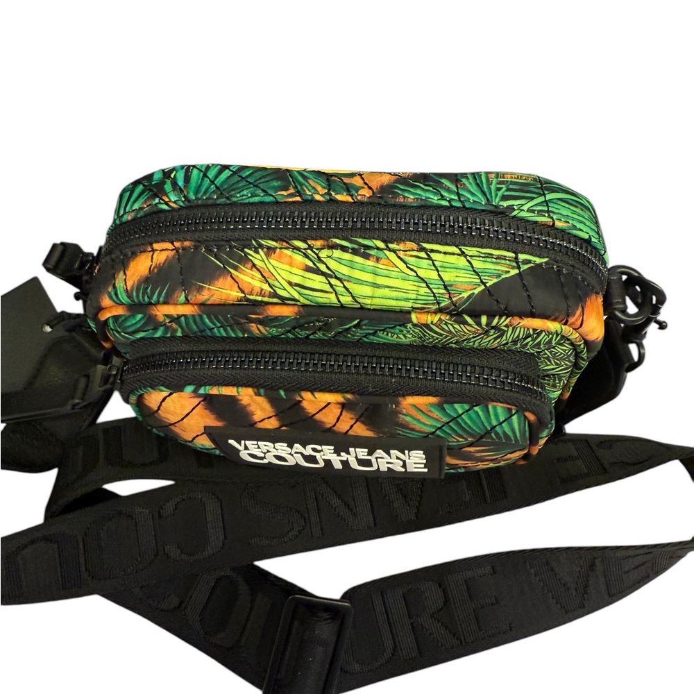 Versace Jeans Collection unisex jungle logo multicolor adjustable crossbody - Picture 2 of 15